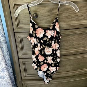 American Eagle Floral Bodysuit Size Medium